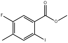 methyl 5-fluoro-2-iodo-4-methylbenzoate 结构式