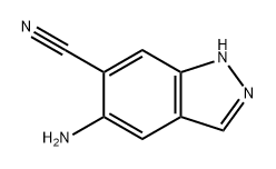 5-氨基-1H-吲唑-6-甲腈, 2092395-80-5, 结构式