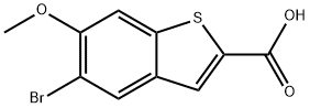 5-溴-6-甲氧基苯并[B]噻吩-2-羧酸, 2092411-51-1, 结构式