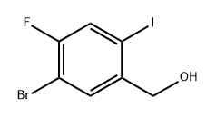 (5-溴-4-氟-2-碘苯基)甲醇 结构式