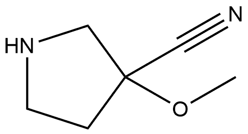 3-甲氧基吡咯烷-3-腈, 2092535-53-8, 结构式