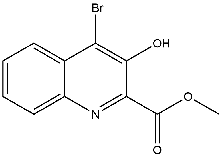 methyl 4-bromo-3-hydroxyquinoline-2-carboxylate Structure