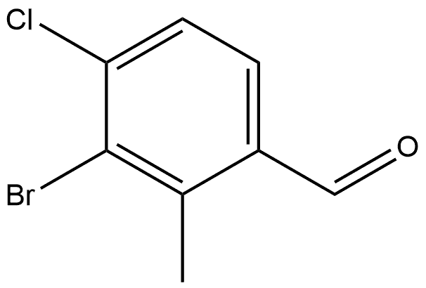 3-Bromo-4-chloro-2-methylbenzaldehyde 结构式