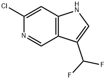 6-氯-3-(二氟甲基)-1H-吡咯并[3,2-C]吡啶,2092583-62-3,结构式
