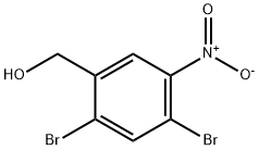 Benzenemethanol, 2,4-dibromo-5-nitro- Struktur