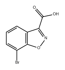 1,2-Benzisoxazole-3-carboxylic acid, 7-bromo- 结构式