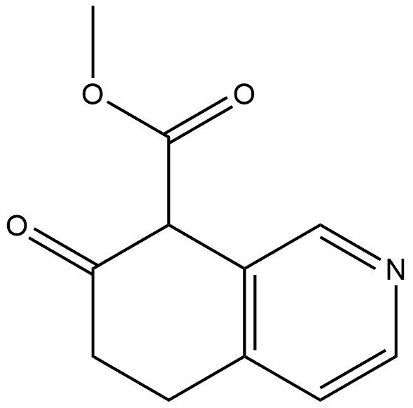 7-Oxo-5,6,7,8-tetrahydro-isoquinoline-8-carboxylic acid methyl ester Structure