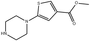 5-(1-哌嗪基)-3-噻吩羧酸甲酯, 2092762-64-4, 结构式