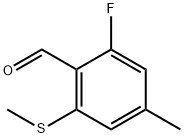 2-Fluoro-4-methyl-6-(methylthio)benzaldehyde 结构式