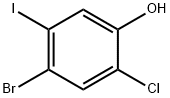 4-Bromo-2-chloro-5-iodophenol Struktur