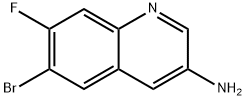 3-Quinolinamine, 6-bromo-7-fluoro- Struktur