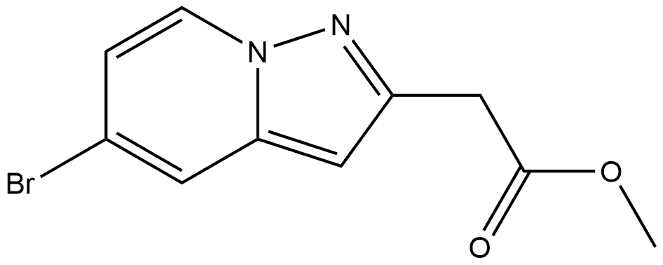 Methyl 5-bromopyrazolo[1,5-a]pyridine-2-acetate 结构式