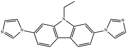 9-ethyl-2,7-di(1H-imidazol-1-yl)-9H-carbazole,2093124-85-5,结构式