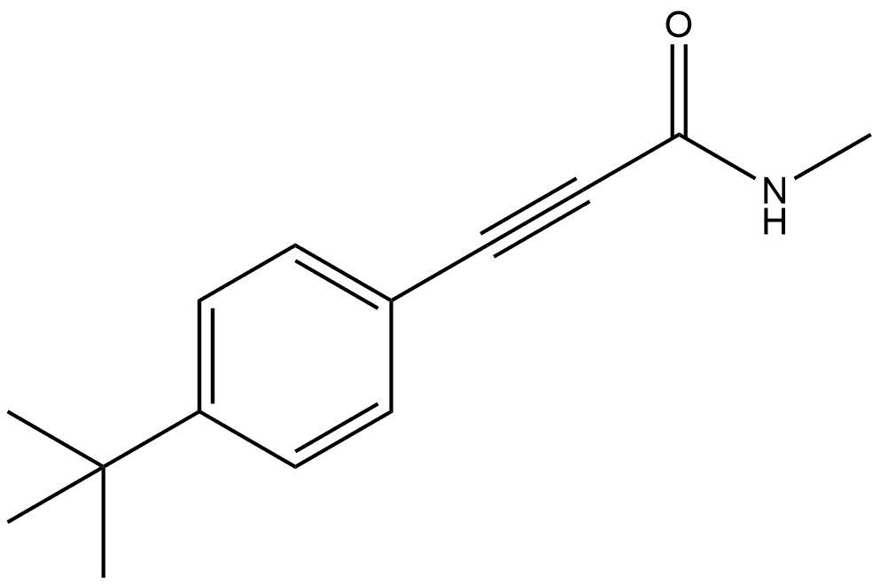 3-[4-(1,1-Dimethylethyl)phenyl]-N-methyl-2-propynamide Structure