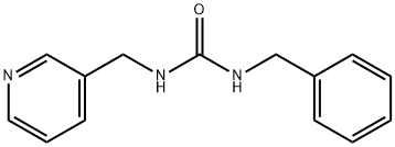 Urea, N-(phenylmethyl)-N'-(3-pyridinylmethyl)- Structure