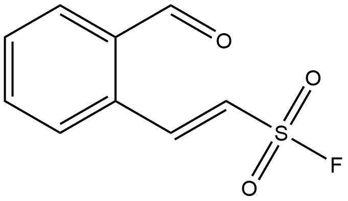 Ethenesulfonyl fluoride, 2-(2-formylphenyl)-, Structure