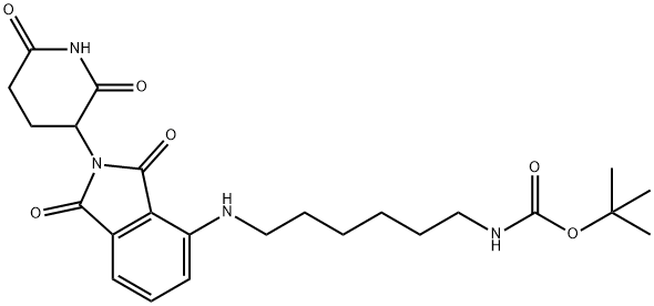 沙利度胺-NH-C6-NH-BOC 结构式