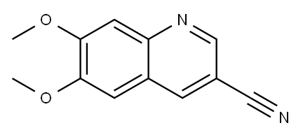 3-Quinolinecarbonitrile, 6,7-dimethoxy- Structure