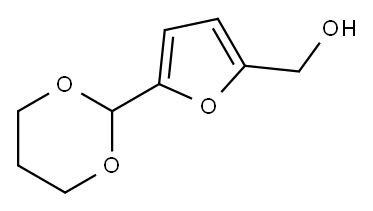 2-Furanmethanol, 5-(1,3-dioxan-2-yl)- 结构式