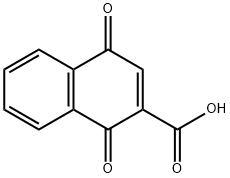 2-Naphthalenecarboxylic acid, 1,4-dihydro-1,4-dioxo- Structure