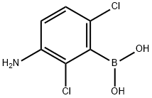 Boronic acid, B-(3-amino-2,6-dichlorophenyl)- 化学構造式
