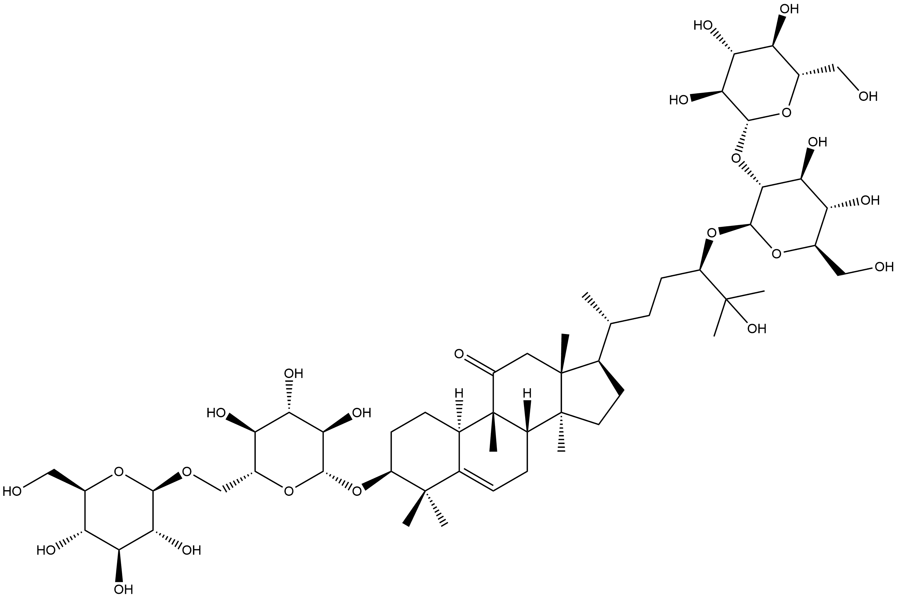 11-Oxomogroside IV Structure