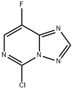 5-氯-8-氟-[1,2,4]三唑并[1,5-C]嘧啶 结构式