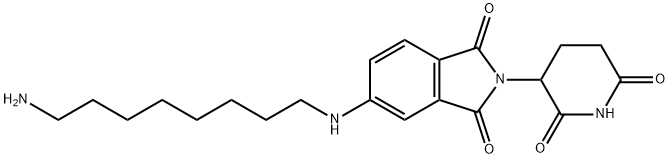 5-[(8-aminobutyl)amino]-2-(2,6-dioxo-3-piperidinyl)-1H-Isoindole-1,3(2H)-dione, Structure