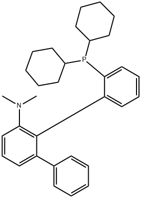 (R)-2''-(dicyclohexylphosphanyl)-N,N-dimethyl-[1,1':2',1''-terphenyl]-3'-amine 结构式