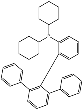 dicyclohexyl(6'-phenyl-[1,1':2',1''-terphenyl]-2-yl)phosphane,2097737-55-6,结构式