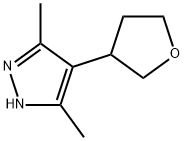 3,5-二甲基-4-(氧杂环戊烷-3-基)-1H-吡唑, 2097866-33-4, 结构式