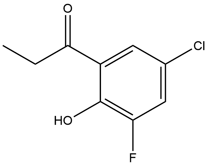 1-(5-Chloro-3-fluoro-2-hydroxyphenyl)-1-propanone 结构式