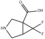 3-Azabicyclo[3.1.0]hexane-1-carboxylic acid, 6,6-difluoro- Struktur