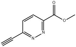3-Pyridazinecarboxylic acid, 6-ethynyl-, methyl ester Struktur