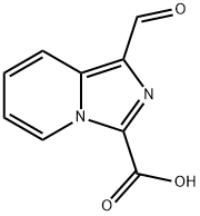Imidazo[1,5-a]pyridine-3-carboxylic acid, 1-formyl- 结构式