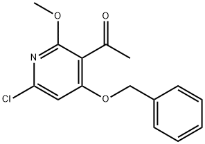 1-(4-(苄氧基)-6-氯-2-甲氧基吡啶-3-基)乙-1-酮 结构式