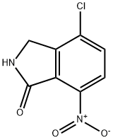 1H-Isoindol-1-one, 4-chloro-2,3-dihydro-7-nitro- Structure