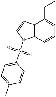 1H-Indole, 4-ethyl-1-[(4-methylphenyl)sulfonyl]- 结构式