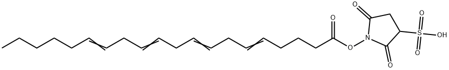 1-[(5Z,8Z,11Z,14Z)-icosa-5,8,11,14-tetraenoyloxy]-2,5-dioxopyrrolidine-3-sulfonic acid Structure