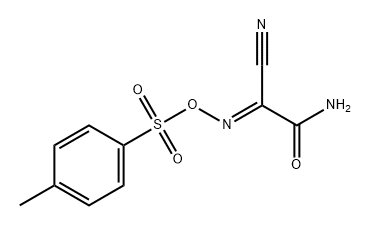 Acetamide, 2-cyano-2-[[[(4-methylphenyl)sulfonyl]oxy]imino]-, (2E)- Structure