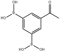 Boronic acid, B,B'-(5-acetyl-1,3-phenylene)bis- Structure