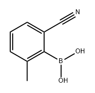 Boronic acid, B-(2-cyano-6-methylphenyl)- Structure