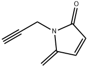 2H-Pyrrol-2-one, 1,5-dihydro-5-methylene-1-(2-propyn-1-yl)- Structure