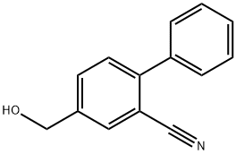 [1,1'-Biphenyl]-2-carbonitrile, 4-(hydroxymethyl)- 结构式