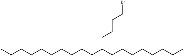 1-溴-5-辛基十五烷 结构式