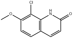8-氯-7-甲氧基喹啉-2(1H)-酮 结构式