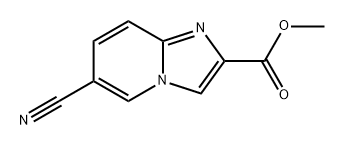 Imidazo[1,2-a]pyridine-2-carboxylic acid, 6-cyano-, methyl ester Structure