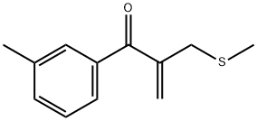 2-甲基硫甲基-1-间甲苯丙-2-烯-1-酮 结构式