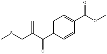 4-(2-甲基硫甲基)丙烯酰基苯甲酸甲酯 结构式