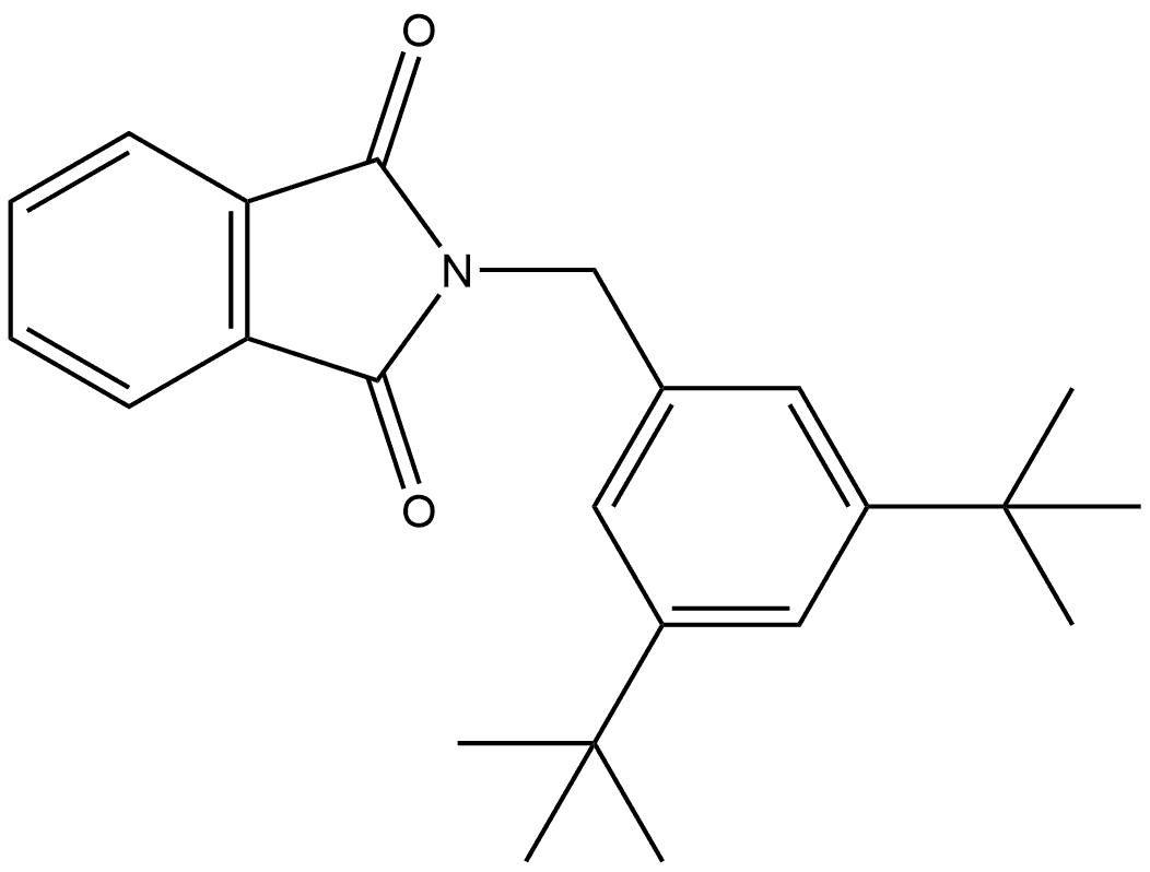 2-[[3,5-Bis(1,1-dimethylethyl)phenyl]methyl]-1H-isoindole-1,3(2H)-dione 结构式